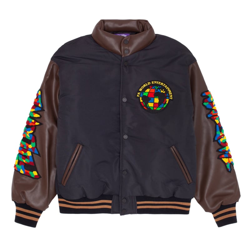 FUCKING AWESOME GUM STAMP CHENILLE VARSITY PUFF