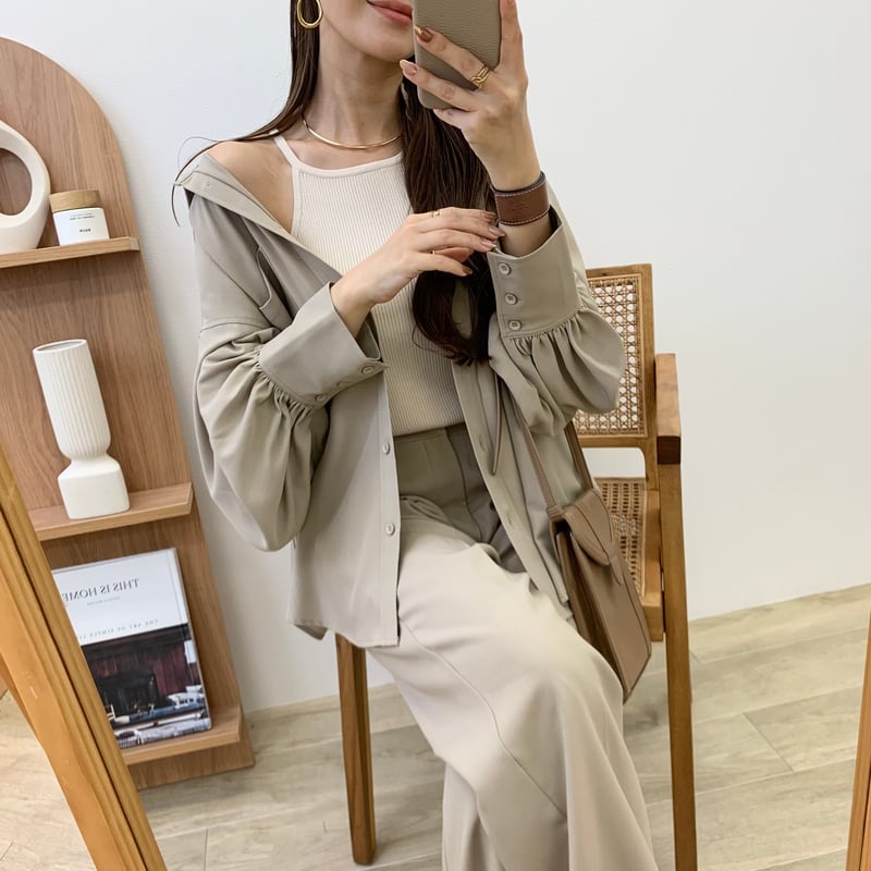 アシンメトリーデザインタンクトップ | BLATE