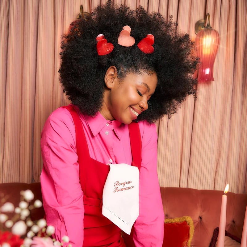 Coucou Suzette】Red Heart ヘアクリップ | goldandbouncy