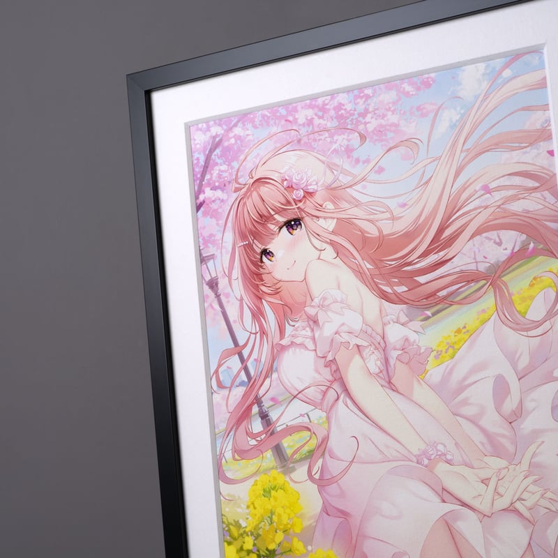 複製原画 / ILFORD社認定RGBジークレー印刷 A4サイズ 「花風に舞う