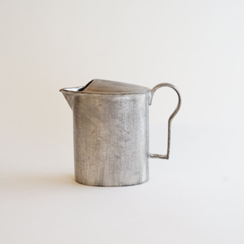 安藤雅信】銀彩ピューター蓋付ピッチャー | ギャルリ百草 online store