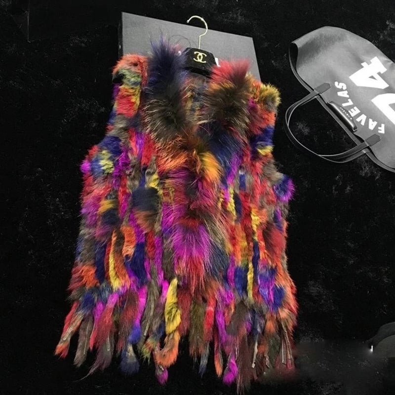 マルチカラーファーベスト | Selectshop.Joie