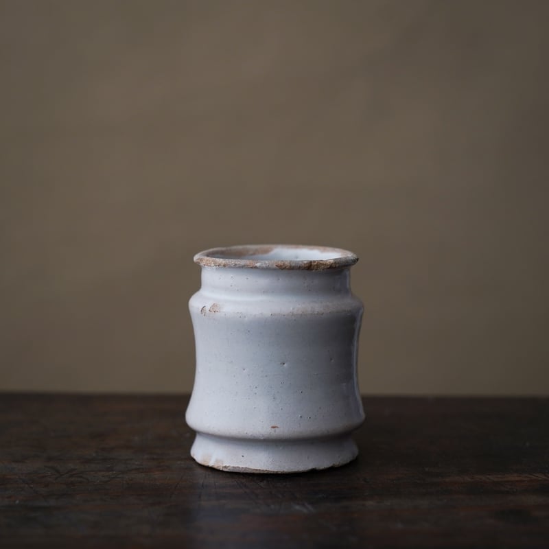 17世紀 オランダ デルフト 白釉小壺 / the Netherlands 17th C. /