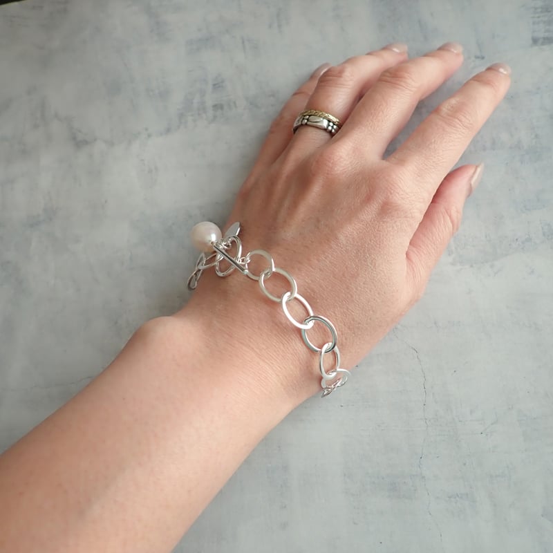 Silver925 Chain Bracelet（sv925刻印入） B12 | Solmia