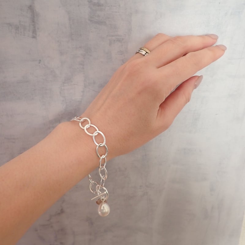 Silver925 Chain Bracelet（sv925刻印入） B12 | Solmia