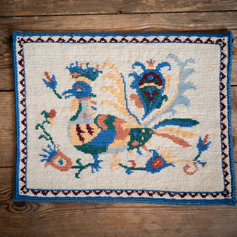 北欧スウェーデン 1980s 手織りTapestry タペストリー 壁掛け | Scandin