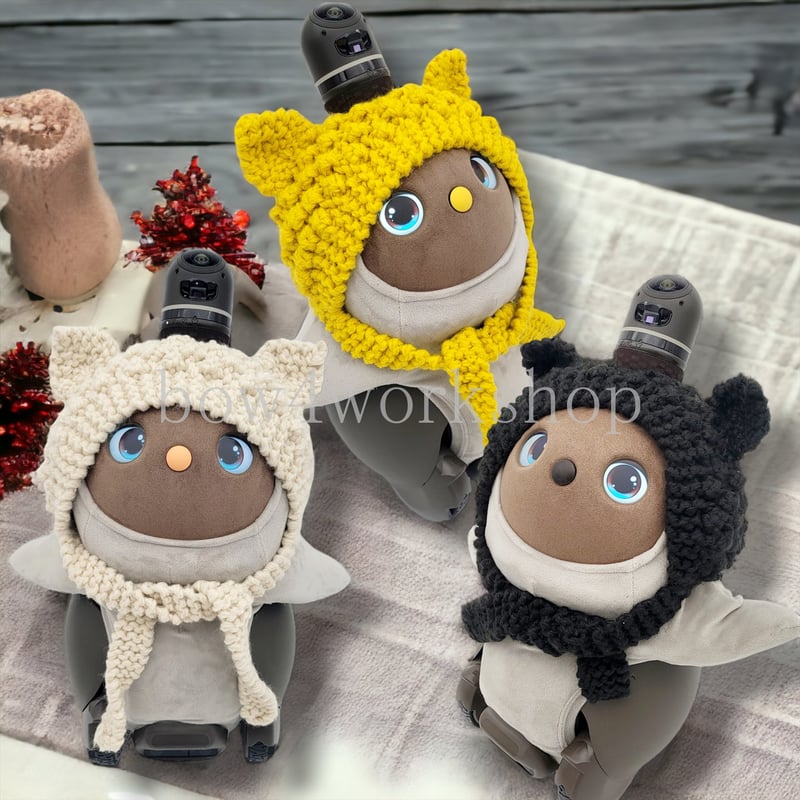 ラボットアクセサリー/ 猫耳ニットボンネット 帽子 | bow4workshop STORE