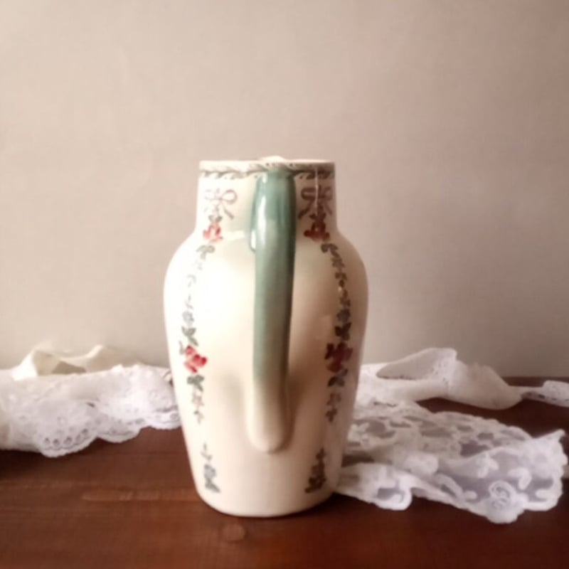 フランスアンティーク 可憐な花模様のピッチャー | フランス