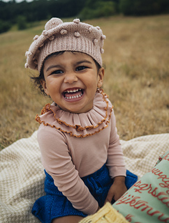 帽子 Misha & Puff popcorn beret Ink 6-8y Kids Misha & Puff Popcorn