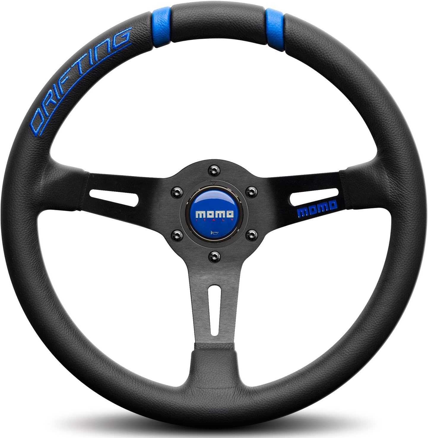 330mm MOMO Drifting Blue Leather Steering Wheel Haiti | Ubuy