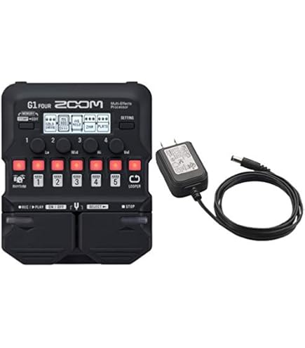 Amazon | ZOOM / G1X FOUR 完璧セット -純正ACアダプター、ギター用