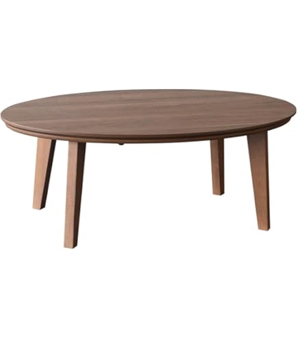 Amazon | 無印良品 楕円こたつ ダークブラウン 小 幅97×奥行72×高さ