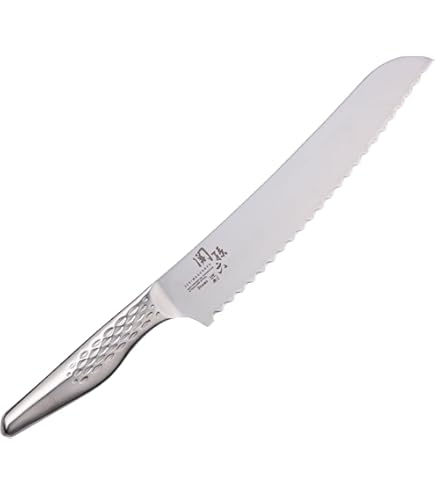 Amazon | 関孫六 ダマスカス パン切りナイフ 240mm AE-5207 | KAI