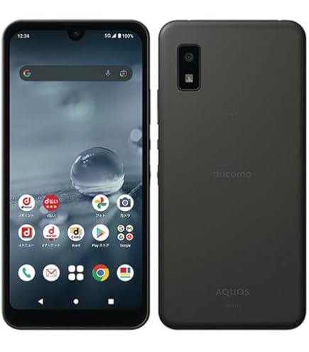 Amazon | Simフリー AQUOS wish4 SH-52E ブラック docomoモデルSIM