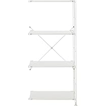 Amazon｜無印良品 スチールユニットシェルフ・スチール棚セット ライト