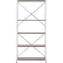 Amazon｜無印良品 ステンレスユニットシェルフ ウォールナット材棚