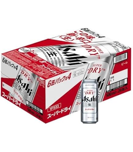 Amazon.co.jp: Asahi Super Dry 11.8 fl oz (350 ml) x 48 Cans Asahi
