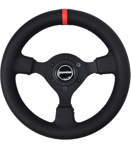 Amazon | 290mm 小径ステアリングホイール ウッド 29パイ 29Φ 旧車