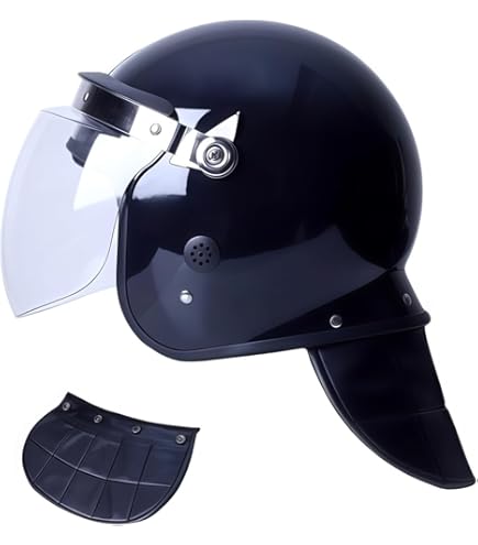 Amazon.co.jp: 暴徒鎮圧部隊タイプ バイザー付 アクリルシールド付き