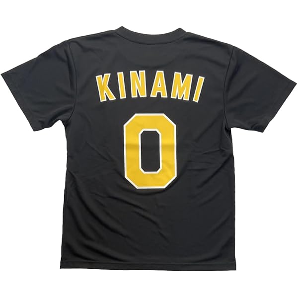Amazon.co.jp: 阪神タイガース「木浪 聖也 0 背番号Tシャツ」黒