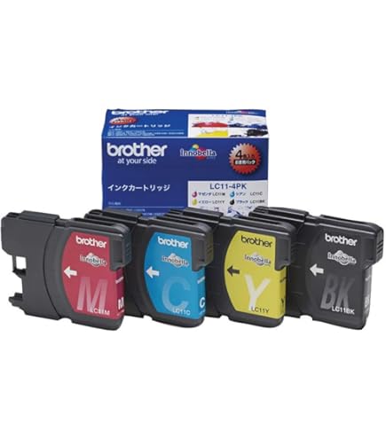 Amazon.co.jp: 【brother純正】インクカートリッジ4色パック(大容量