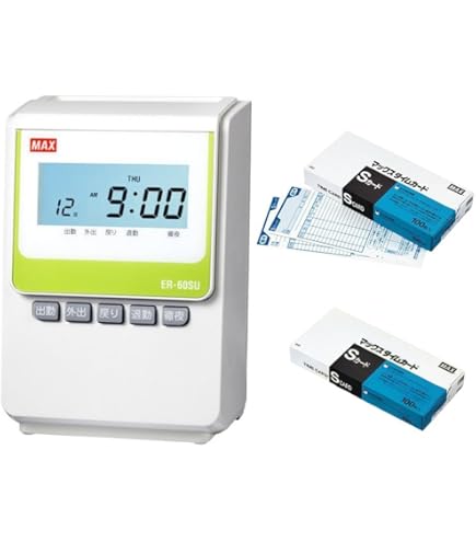 Amazon.co.jp: マックス 純正品 タイムカード ER-Sカード ER90060 【1