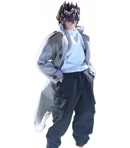 Amazon.co.jp: 1/12スケール素体服 4色ダブルブレストミッドレングス