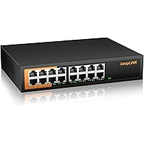 Amazon.co.jp: keepLiNK 16ポート スイッチングハブ Giga 10/100