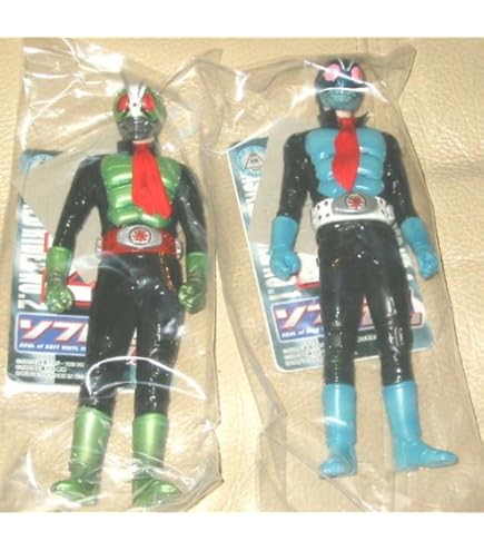 ソフビ魂 】 仮面ライダー旧1号&バロムワン 2体 ソフビ魂 】 仮面