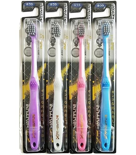 Amazon | イナダハブラシ デントスターEX 4本組 (1列歯ブラシ, ふつう
