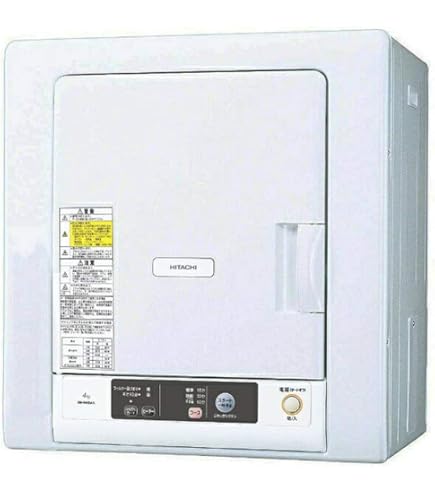 Amazon | HITACHI これっきりボタン 衣類乾燥機 ピュアホワイト DE