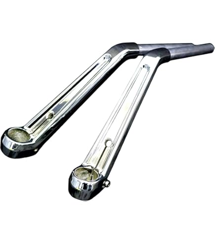 Amazon | 【旧車ハン】 VFタイプ ハンドル メッキ / 35π 高さ15cm