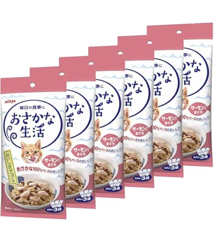 Amazon | アイシア チキンとかつお生活 180g(60g×3袋)×6袋