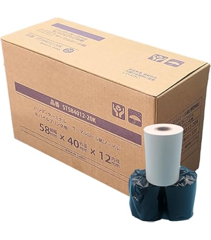 Amazon.co.jp: 高保存サーマルロール紙58×40 12巻/箱 スター精密