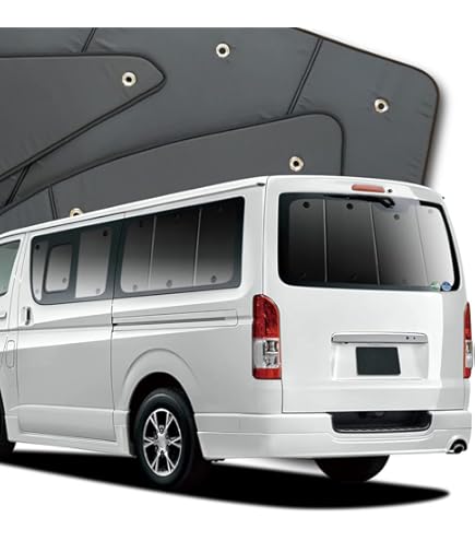 Amazon.co.jp: 趣味職人 プライバシー サンシェード 車 ハイエース 200