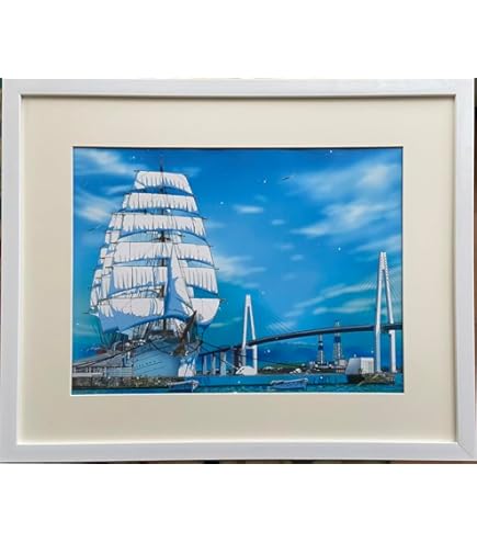 Amazon.co.jp: 鈴木英人◇【マリンウィスパー】◇アートプリント◇額装