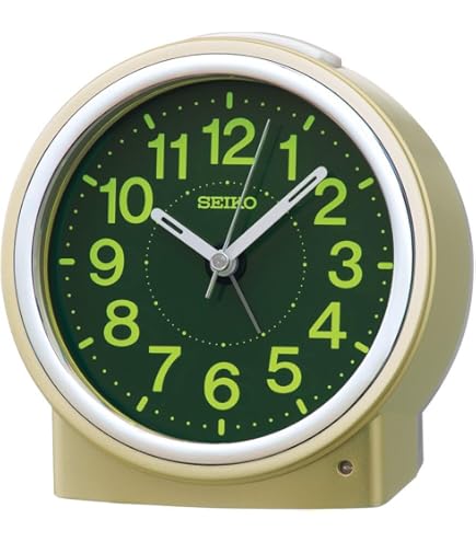 Amazon.co.jp: セイコークロック 目覚まし時計 置き時計 アナログ 夜