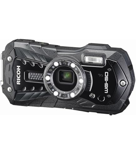 Amazon | RICOH 防水デジタルカメラ RICOH WG-40 ブラック 防水14m耐