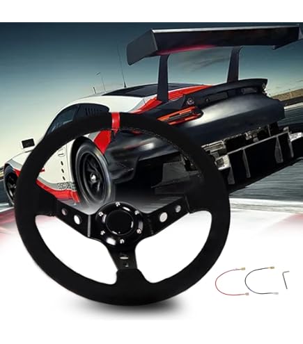 Amazon | ステアリング 32φ ディープコーン 70mm 本革バックスキン