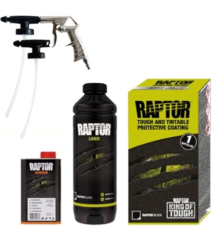 Amazon | ラプターライナー 4Lキット + スプレーガン セット 高耐久