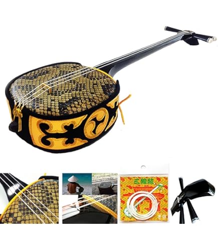 Amazon.co.jp: 蛇皮苦手な人の三線 人工皮「やーるー」 普通（B