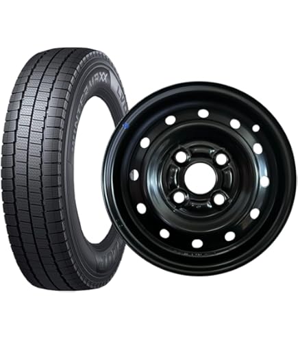 Amazon | 12インチ 4本セット スタッドレスタイヤ＆スズキ純正スチール