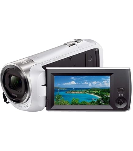 Amazon.co.jp: Sony Handycam HDR-CX480 HD Camcorder, White, 30x