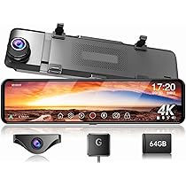 Amazon.co.jp: JADO ドライブレコーダー ミラー型 4K 【最新 自在拡大