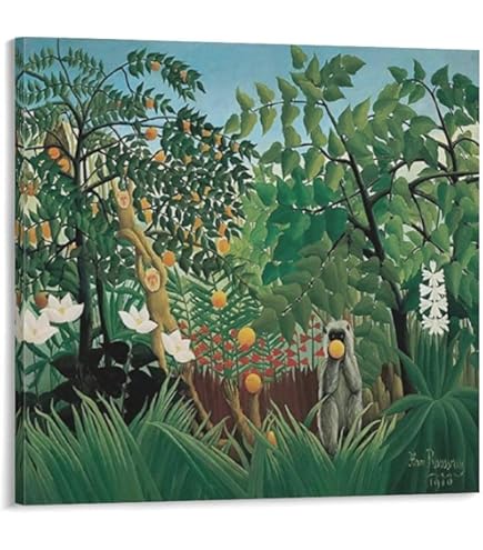 Amazon.co.jp: 熱帯の嵐の中の虎 (サプライズ) - アンリ・ルソーによる