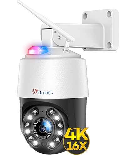 Amazon.co.jp: 【4K・5倍光学ズーム 】Ctronics 防犯カメラ 屋外 800万