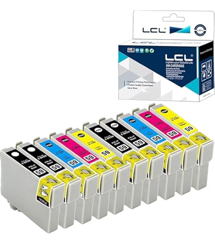Amazon.co.jp: LCL エプソン用 IC4CL59 IC59 ICBK59 ICC59 ICM59 ICY59