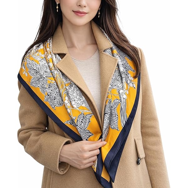 Amazon | フェンディ スカーフ レディース シルク100% 120cm x 5cm