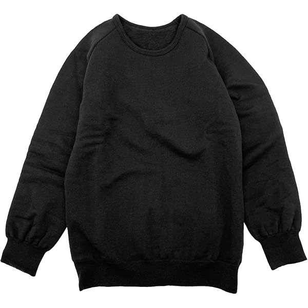 Amazon.co.jp: もちはだ もちジョイ 丸首 長袖 シャツ 超極厚地 男性