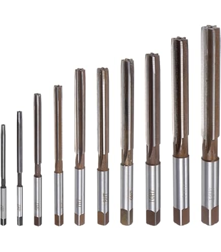 Amazon.co.jp: リーマー8点セット HSS H8 ストレートシャンク チャッ